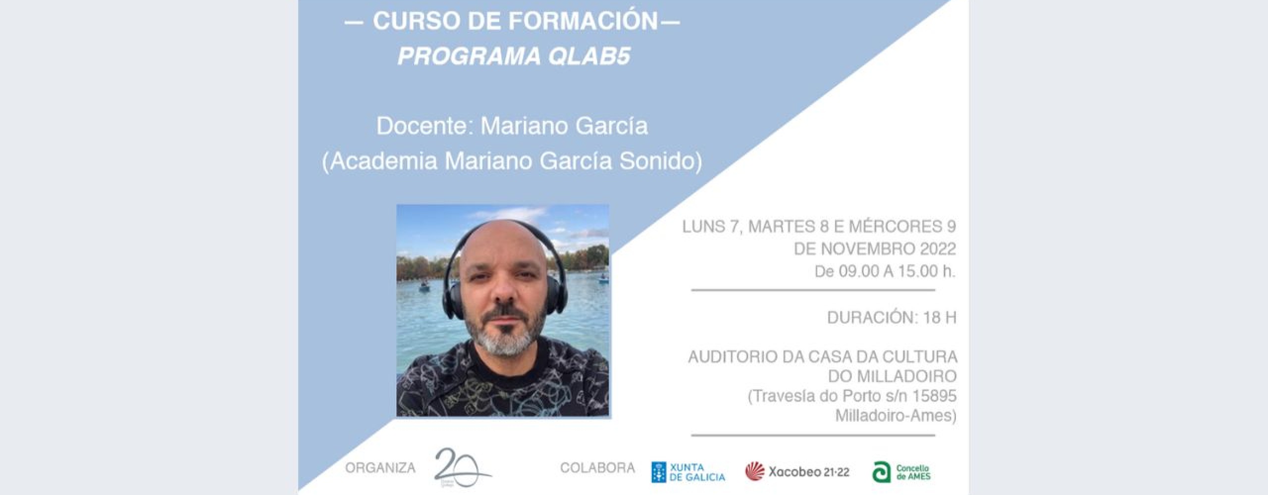Escena Galega anuncia nova formación en QLAB os vindeiros 7, 8 e 9 de novembro