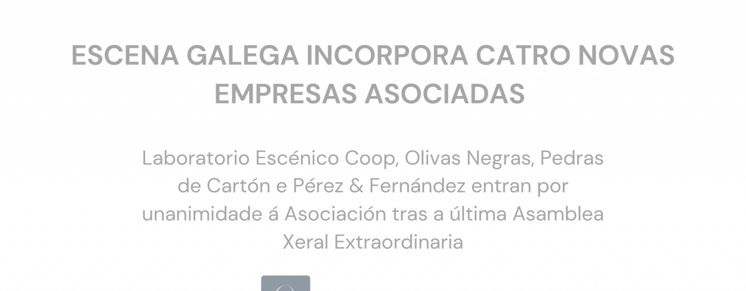 Escena Galega consolídase como a asociación sectorial máis aglutinante a nivel estatal coa incorporación de catro novas compañías asociadas