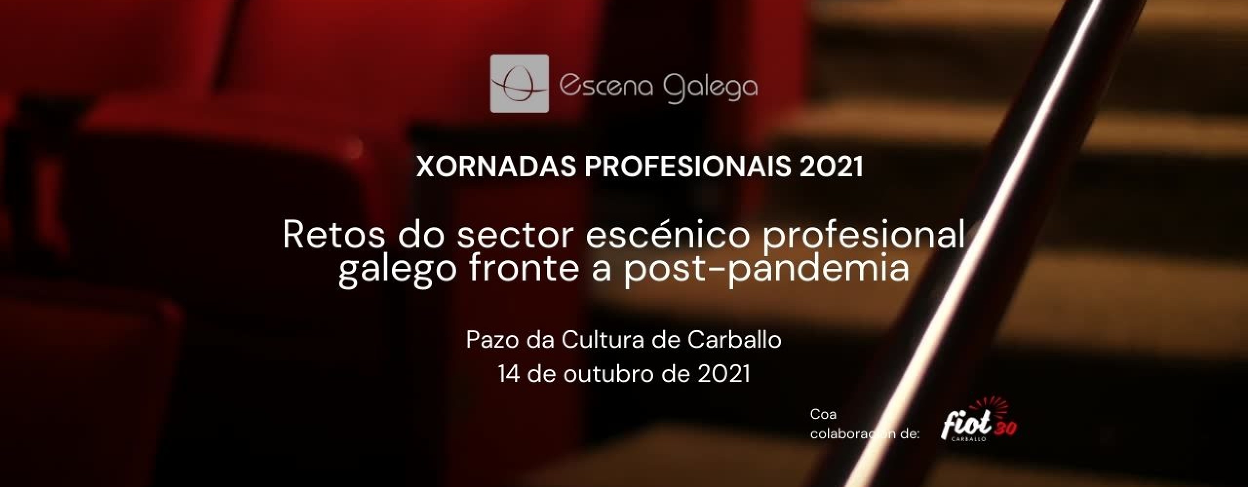 Escena Galega desenvolverá o vindeiro 14 de outubro as súas Xornadas Profesionais 2021